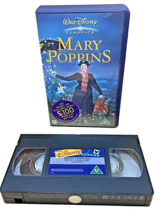 Mary Poppins 1964 VHS – Walt Disney Home Video Classic with Julie Andrews - Picture 1 of 8