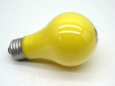 GE 100-Watt A19 Yellow Color Lamp Light Bulb 100W 120V - Image 1 of 4
