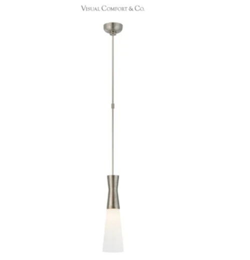 Visual Comfort KW 5533PN-WG Utopia 18" Medium Pendant with White Glass*SEALED* - Image 1 of 1