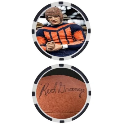 Red Grange SIGNED Poker Chip - Top 100 NFL Football Player - Image 1 of 2