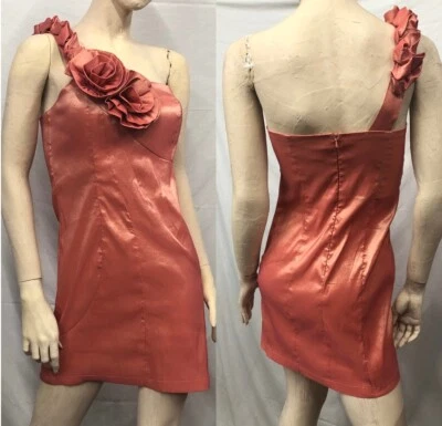 Mini Vestido de Ocasión Floral Acabado Metálico Brillante Y2K Poetry de Colección S Foto 1 de 4