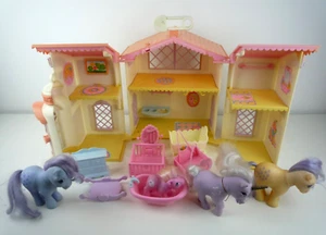 JUEGO INFANTIL MY LITTLE PONY LULLABY G1 1985 DE COLECCIÓN 4 PONIS G1 ACCESORIOS - Imagen 1 de 23