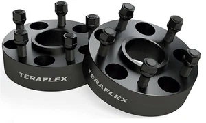 Teraflex 1.75" Aluminum 5x5 Wheel Offset Adapter Kit for Wrangler Gladiator Pair - Picture 1 of 5