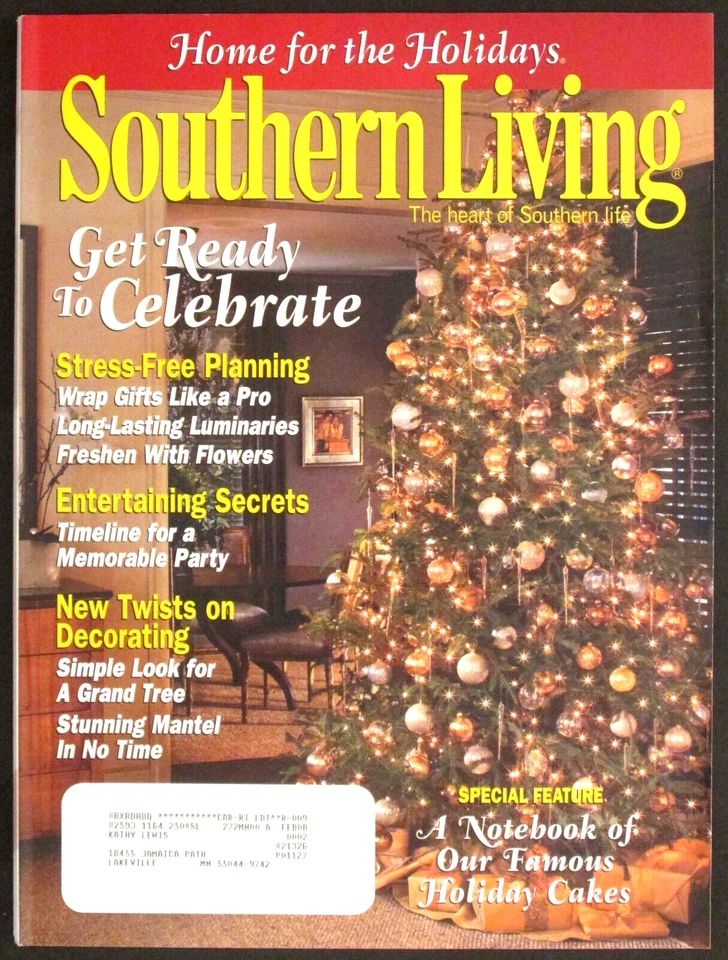 SOUTHERN LIVING   Home For The Holidays  October 2007 - Image 1 of 1