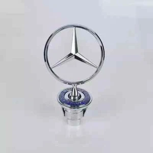 Fit For Mercedes Benz Front Mounted Hood Ornament Star Badge Emblem C E S CLK D - Picture 1 of 3