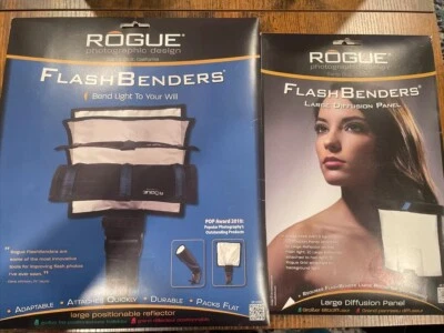 Rogue Flashbenders Large Diffusion Panel And Large Reflector Brand New Sealed - Image 1 of 4
