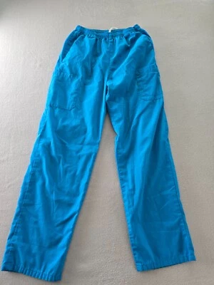Pantalones Exfoliantes Moda Sello Unisex Azul Pequeño Cintura Elástica Bolsillos con Cordón Foto 1 de 4