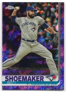 2019 Topps Chrome Sapphire Purple rifrattore #533 calzolaio opaco Blue Jays 07/10 - Foto 1 di 1