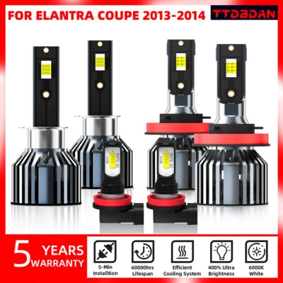 6X H1+H11+H11 LED faros antiniebla bombillas para Hyundai Elantra cupé 2013-2014 Foto 1 de 4