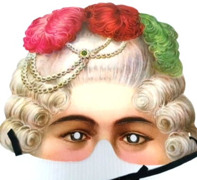 Victorian lady Mask Fascimile of Gen Mask H&P ENGLAND Stockholms Leksaksmuseum - Image 1 of 4