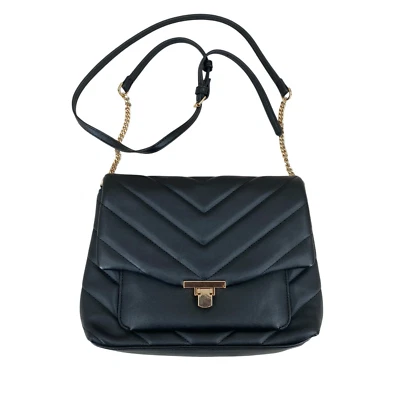 Apt 9 Bandolera Correa Bolso de Mano Cartera Negro Pequeño Suave Imitación Cuero Cierre Dorado Foto 1 de 4