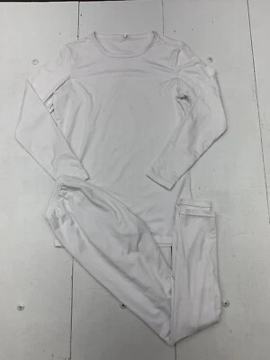 TSLA White Unisex Thermals Size Medium - Image 1 of 4