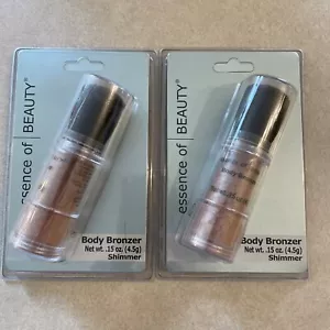 2 ORIGINAL ESSENCE OF BEAUTY KÖRPER BRONZER SCHIMMER KOSTENLOSER VERSAND US NEU SELTEN HTF - Bild 1 von 3