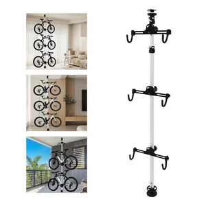 3-Bike Storage Rack Stand Vertical Bike Rack Holds Up to 30kg Indoor Bike Hanger - Picture 1 of 18