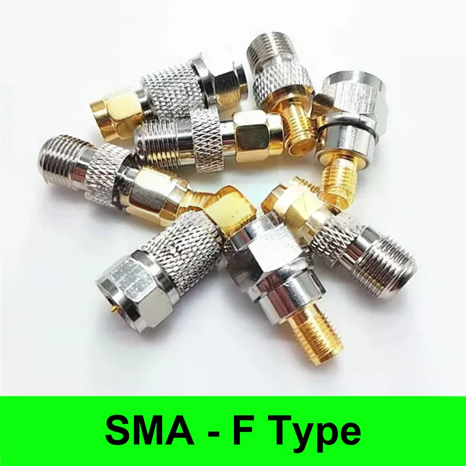 1x SMA Male Female Jack to F Type Plug RF Coaxial Adapter SMA to F Connector TV - Image 1 of 1