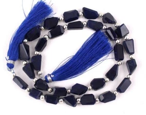 AAA Quality Natural Sodalite Nuggets Shape 6x10-10x14 MM Faceted Gemstone Beads - Picture 1 of 4
