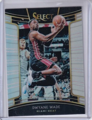Dwayne Wade 2018-19 Panini Select Silver Prizm Miami Heat #36 envío de $1,50 Foto 1 de 2