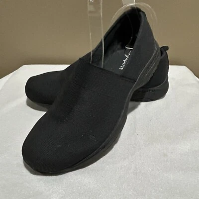 Mocasines Easy Spirit para mujer talla 7,5 negros planos zapatos sin cordones para caminar cómodos Foto 1 de 4