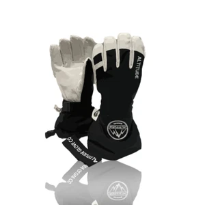 ALTITUDE TECH ALPINE ARMY LEATHER HELI SKI SNOWBOARD WINTER GLOVE - Picture 1 of 16