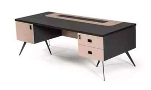 Schreibtisch Arbeitszimmermöbel Schubladen Büro Tisch Schreibtische Möbel - Bild 1 von 3