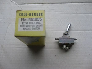 Cole Hersee 551855 Extra Heavy Duty Toggle signal Switch, 3-position, SP1C, NOS! - Bild 1 von 1