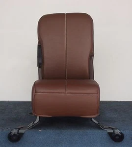 2007-03 F250 F350 King Ranch 2005-03 asiento delantero/consola cuero marrón - Imagen 1 de 4