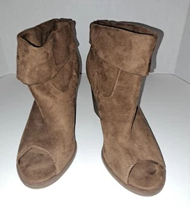 Pop Shawnee Peep Toe Heeled Bootie Women's 8.5M - Picture 1 of 6