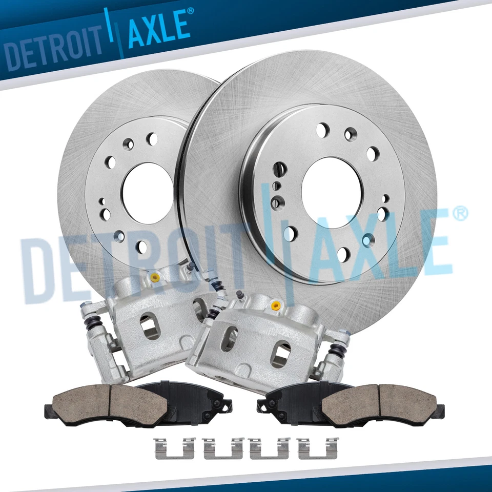 Front Rotors Brake Calipers Brake Pads for GMC Sierra 1500 Yukon Chevy Tahoe - Image 1 of 4