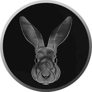 RARO (100 piezas) CONEJO LUNAR Calendario V2 Moneda Plata 2023 Chad ILUSIÓN ÓPTICA - Imagen 1 de 6