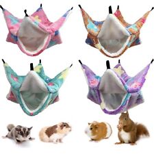 Small Cage Hamster Ferret Rabbit Guinea Pig Sleeping Bed Two Floors Hammock