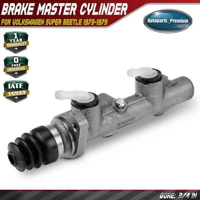 New Brake Master Cylinder for Volkswagen Super Beetle 1973-1979 H4 1.6L 3/4 In - Image 1 of 4
