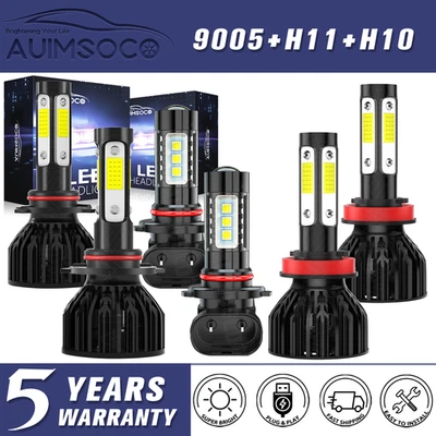Kit de faros LED Hi-Lo para Ram 5500 2011-2018 luces antiniebla 6000K 8000LM blanco Foto 1 de 4