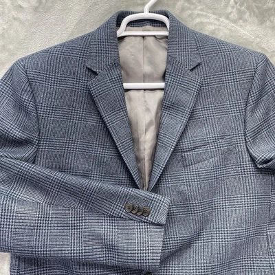 Blazer de reserva hacia adelante para hombre 40 Traje Chaqueta de dos botones Abrigo Business Glen Check Foto 1 de 4