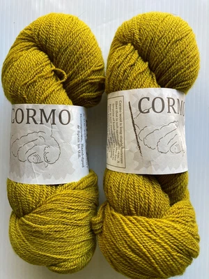 2 Skeins  ELEMENTAL AFFECTS Fingering Cormo Wool Yarn Lot LA OLIVA 550 Yds Each - Image 1 of 4