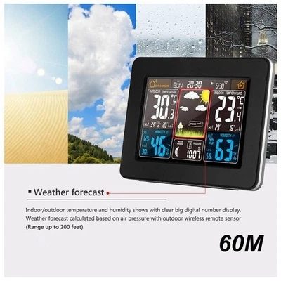 Wireless Weather Station with Color LCD, Indoor Outdoor Thermometer Hygrometer - Image 1 of 4