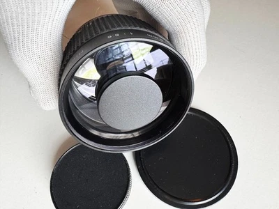 Lente de enfoque manual espejo Rokinon 300 mm f5,6 Pentax M42 + adaptador de montaje PK Foto 1 de 3