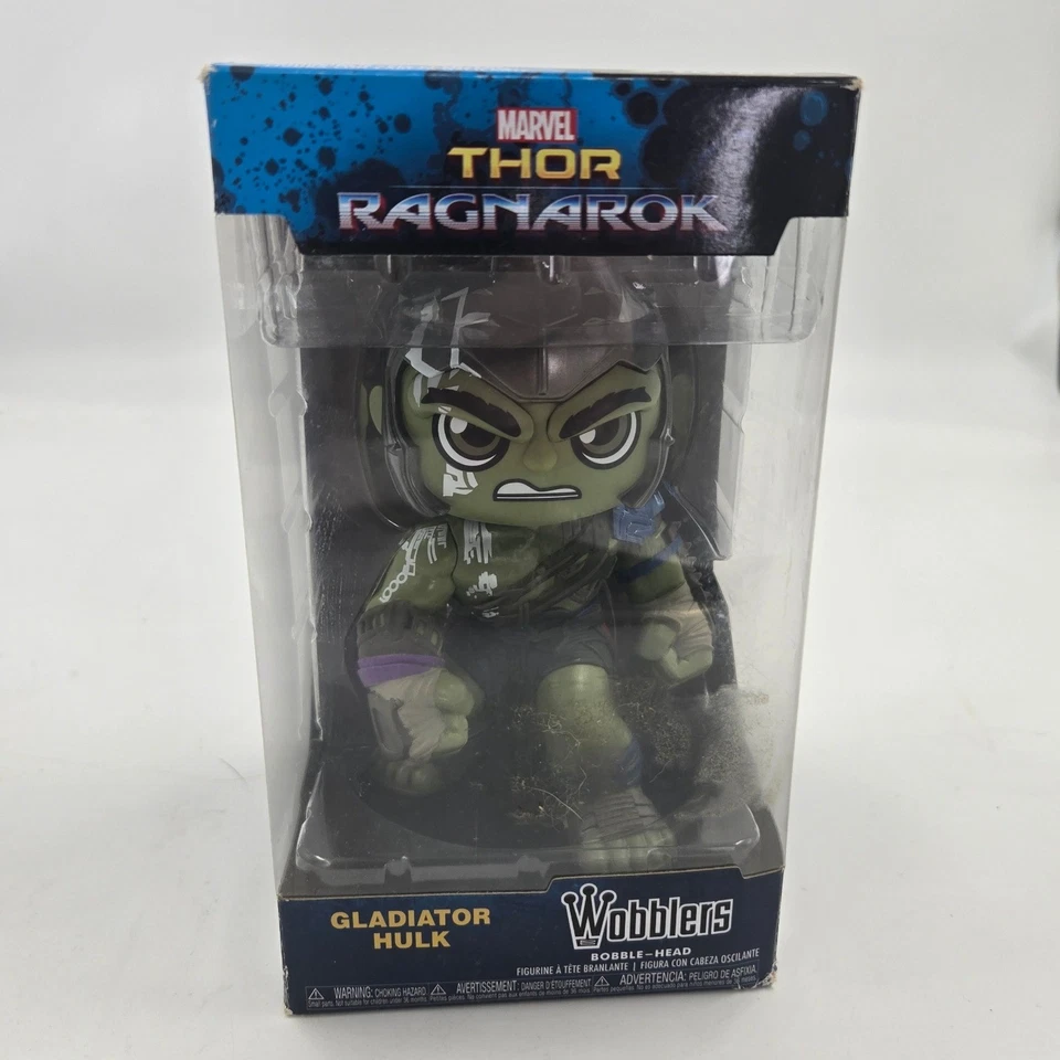 Marvel Thor Ragnarok Gladiator Hulk Funko Wobblers Bobble Head Figure - Imagem 1 de 4