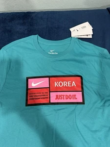 T-shirt Nike Corea del Sud nuova con etichetta taglia XL taglia asiatica, vestibilità come grande - Foto 1 di 9