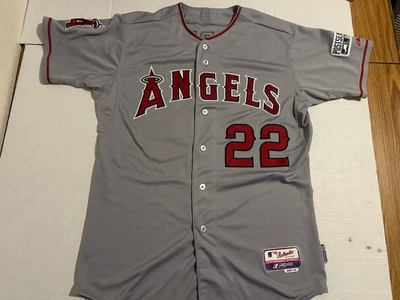 Tony Campana ANGELS MLB 2014 Playoff Jersey (Size 44) Los Angeles - Image 1 of 4