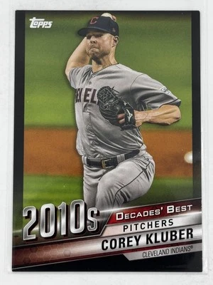 Corey Kluber 2020 Topps #DB-99 Decades' Best Black /299 - Image 1 of 2