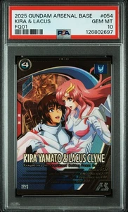 PSA10 FQ01-054 Kira Yamato & Lacus Clyne Gundam Arsenal Carta Base - Foto 1 di 2