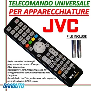 TELECOMANDO UNIVERSALE PER APPARECCHI MARCA JVC- INVIARE CODICE MODELLO TV - Imagen 1 de 2