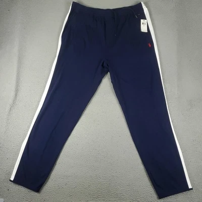 Pantalones deportivos Ralph Lauren para hombre talla XLT azul marino blanco con corbata de encaje * Foto 1 de 4