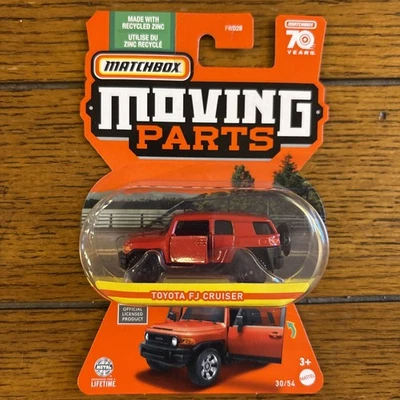 Piezas móviles Matchbox 2023 #30 Toyota FJ Cruiser rojo radiante nuevo Mosc envío gratuito Foto 1 de 4