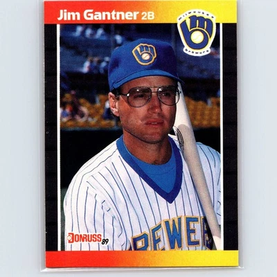 1989 Donruss Jim Gantner #264d Milwaukee Brewers - Image 1 of 2