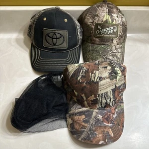 Lot Of 3 Camo Hats With Adjustable Backs. Gander Mtn, Toyota, Brent’s - Picture 1 of 5