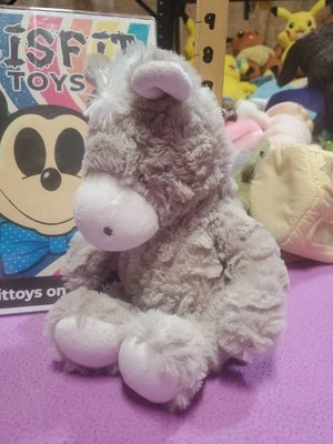Carter's Plush Stuffed Donkey Horse Pony 9” Taupe Gray Grey White 2019 #67796 - Image 1 of 4