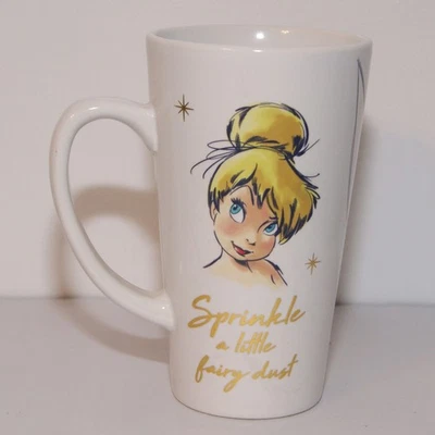 Disney Tinkerbell Sprinkle A  Little Fairy Dust  Tall Tea Coffee Mug Cup - Image 1 of 4