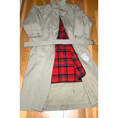 Gabardina forrada de lana con cinturón tostado London Fog para mujer vintage talla 8  Foto 1 de 4