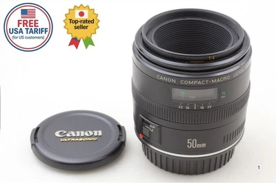 [ Near MINT ] Canon EF 50mm f/2.5 Compact Macro Autofocus Lens w/Caps from JAPAN - image 1 of 4